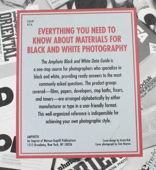 Amphoto Black & White Data Guide By George Schaub