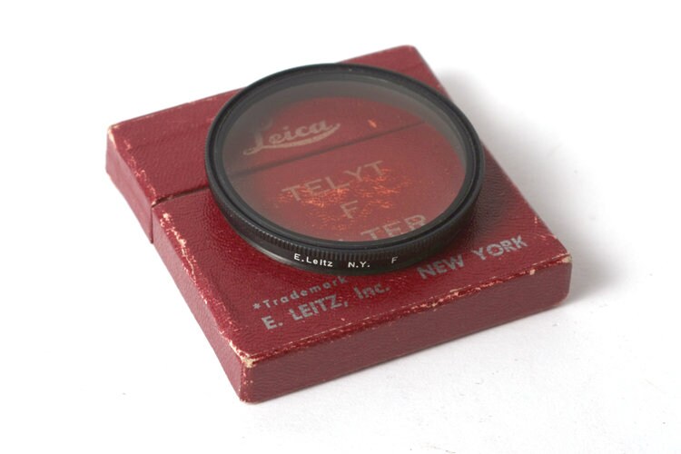 Leica Telyt Lens F Filter, E. Leitz NY, with Box