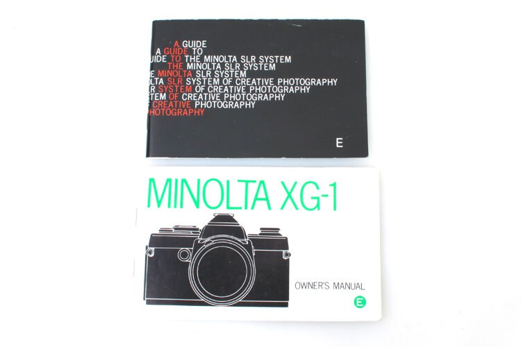 XG-1 Original Owner's Manual + Guide Set of 2
