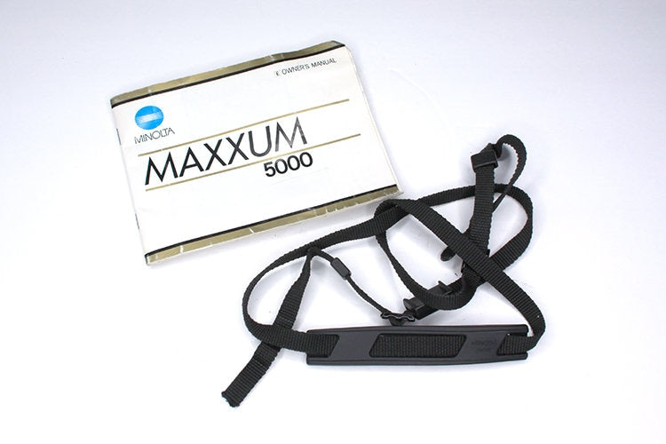 Original Minolta Maxxum 5000 Strap & Manual