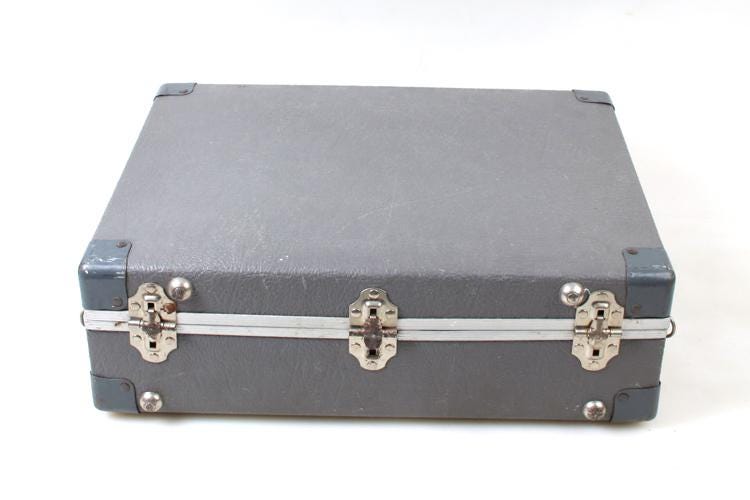 Camera Case Gray Hard Sided 1970s