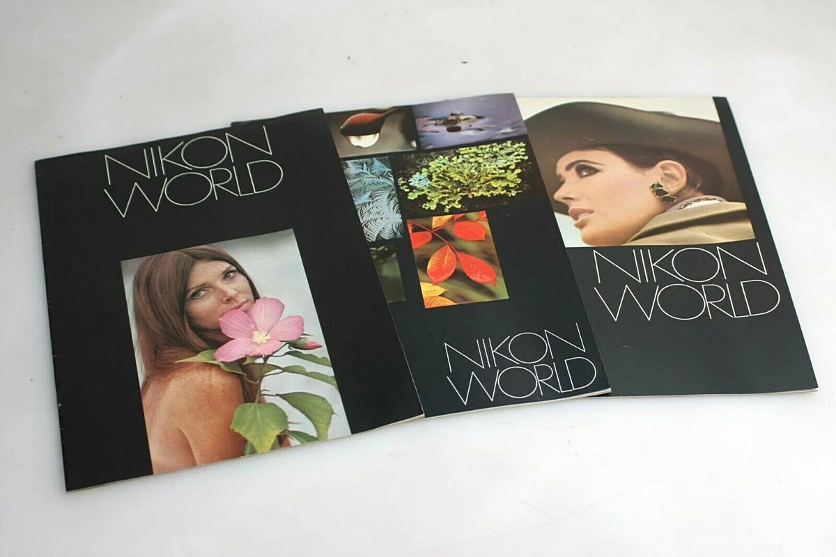 Vintage Nikon World Mag - Set of 3