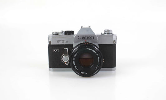 Canon FTb 35mm Film Camera Student Bundle with 50mm Lens