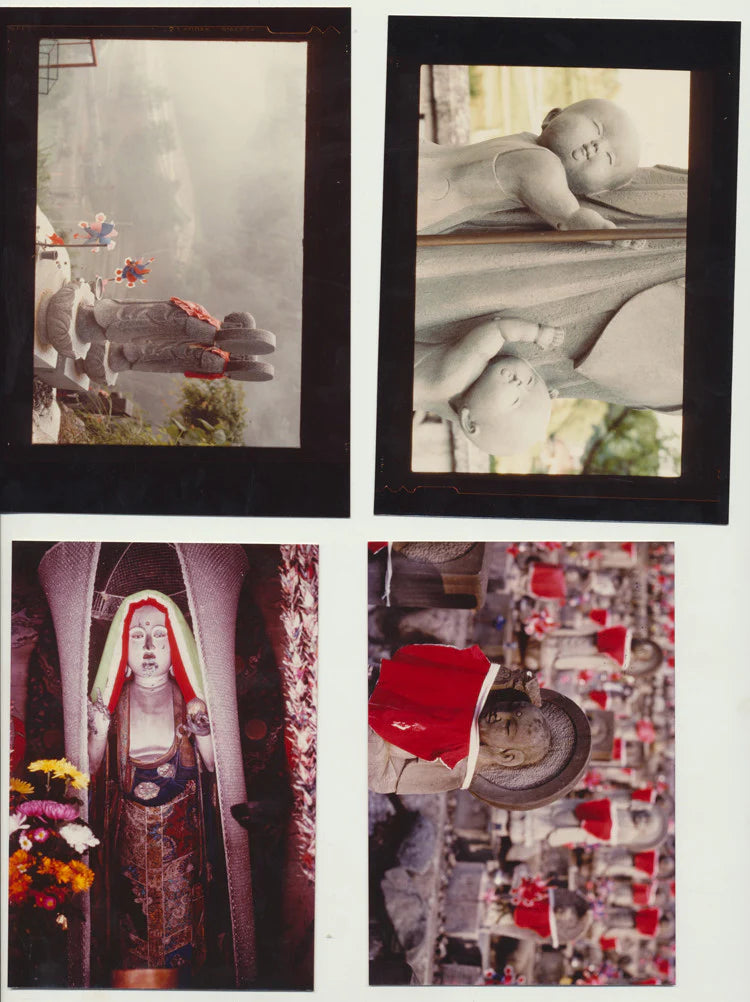 SET OF 4 BEAUTIFUL PHOTOS OF BUDDHA STATUES TEMPLE - HIROSHIMA, JAPAN