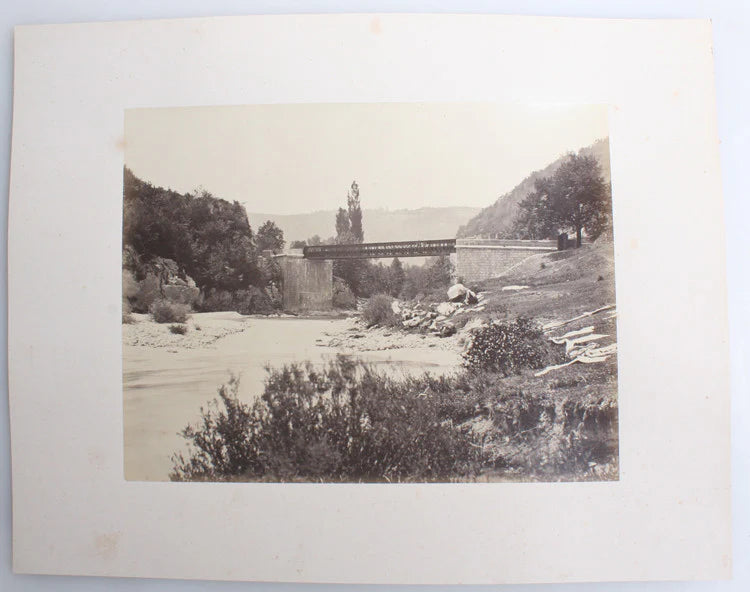 8X10 ALBUMEN OF ROSENLAUI GLACIER - BERN, SWITZERLAND