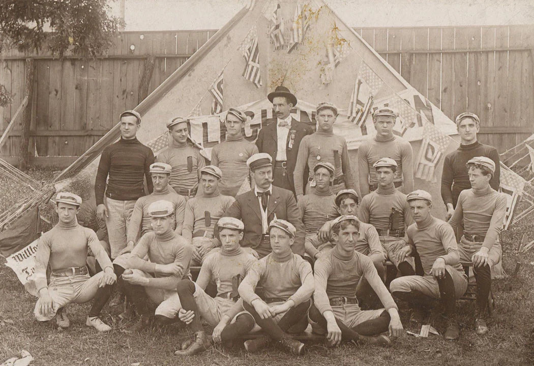 ALLEGHENY SPORTS TEAM PHOTO. EARLY 1900s.