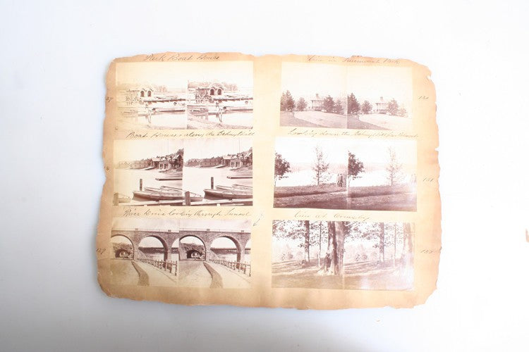 SET OF 12 STEREOVIEWS OF FAIRMOUNT PARK GIRARD BRIDGE - PHILADELPHIA, PA