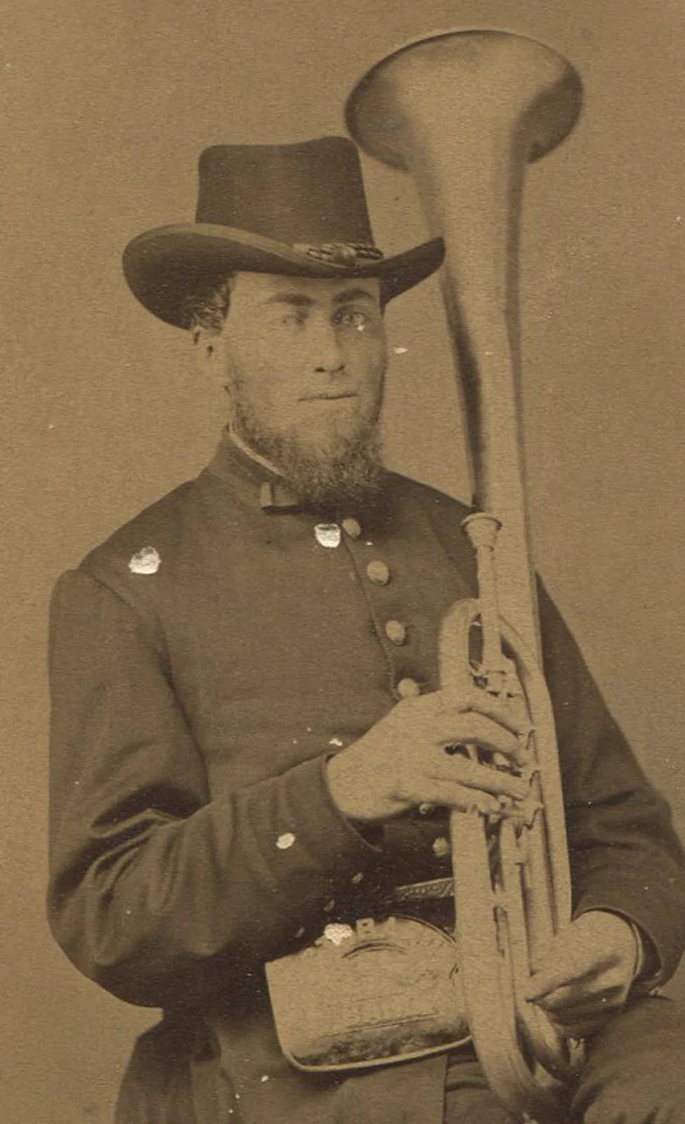 CDV OF MUSICIAN OCTORARO CORNET BAND. CHESTER COUNTY, PA.