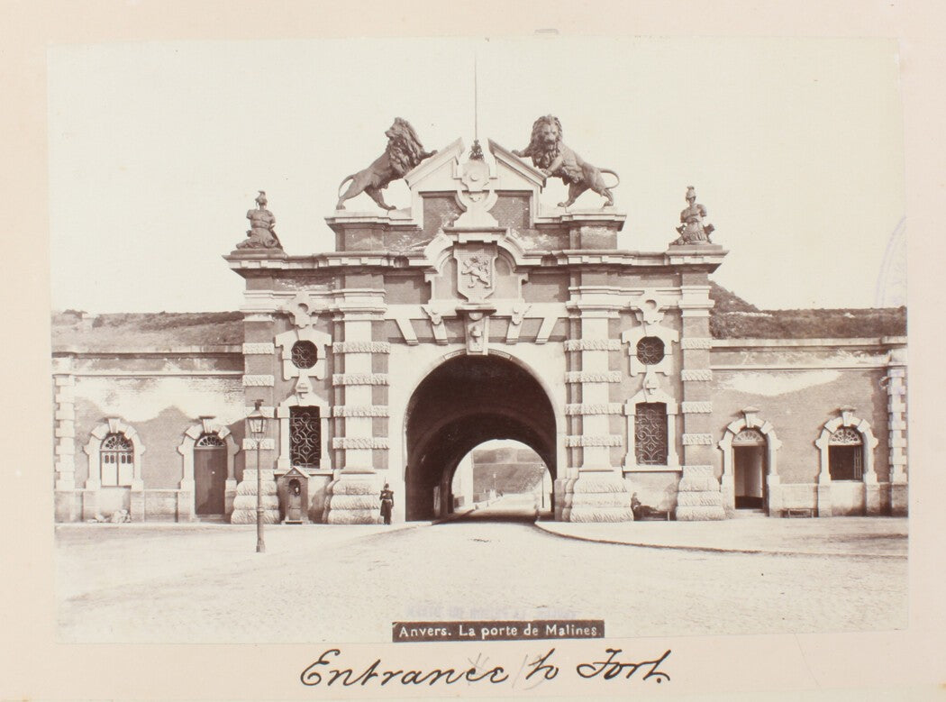 Vintage Antwerp Belgium Fort Entrance 8x10 Photo Print - Wall Art Cityscape and