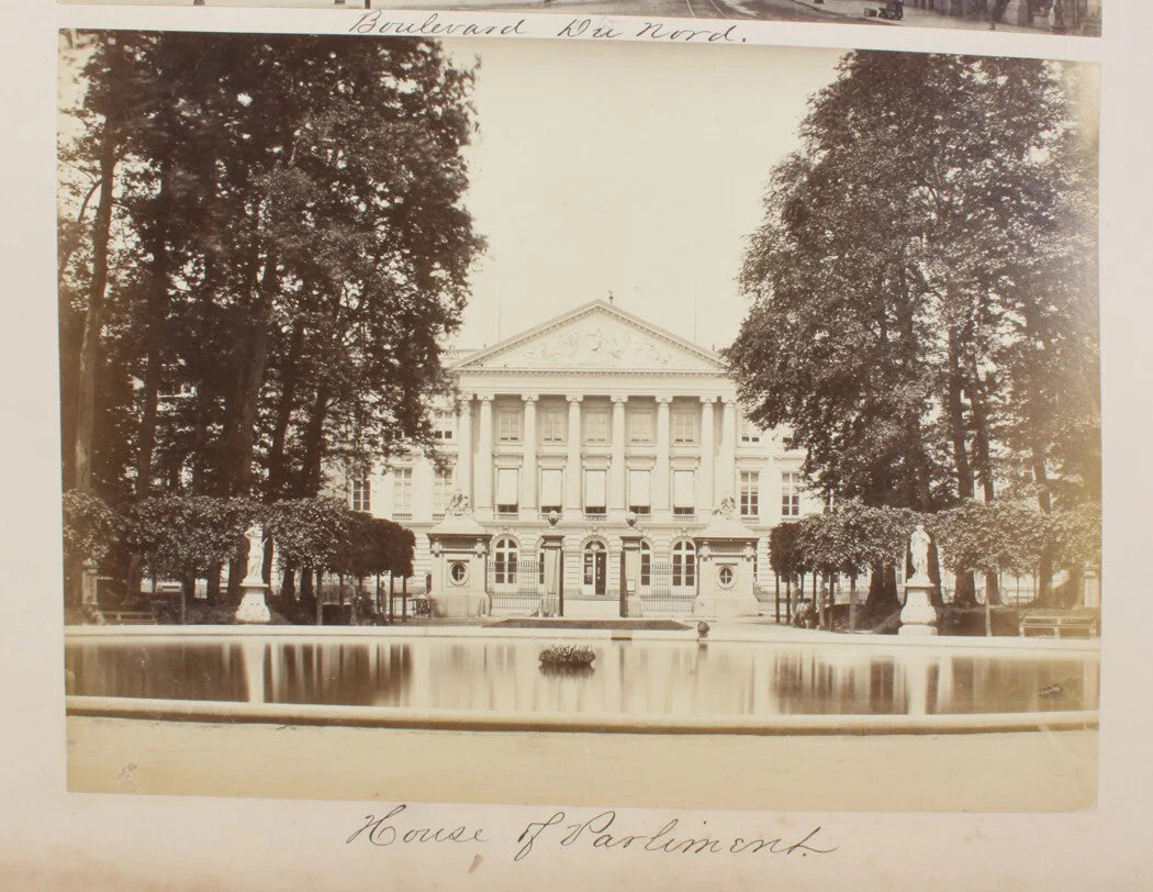 Vintage Brussels House of Parliament 8x10 Photo Print - Landmark Wall Art,