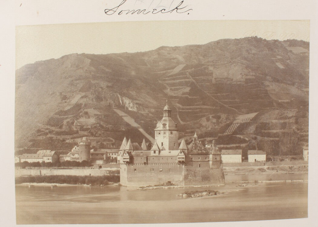 Vintage Pfalzgrafenstein Castle 8x10 Print - Rhine Island Fortress Germany