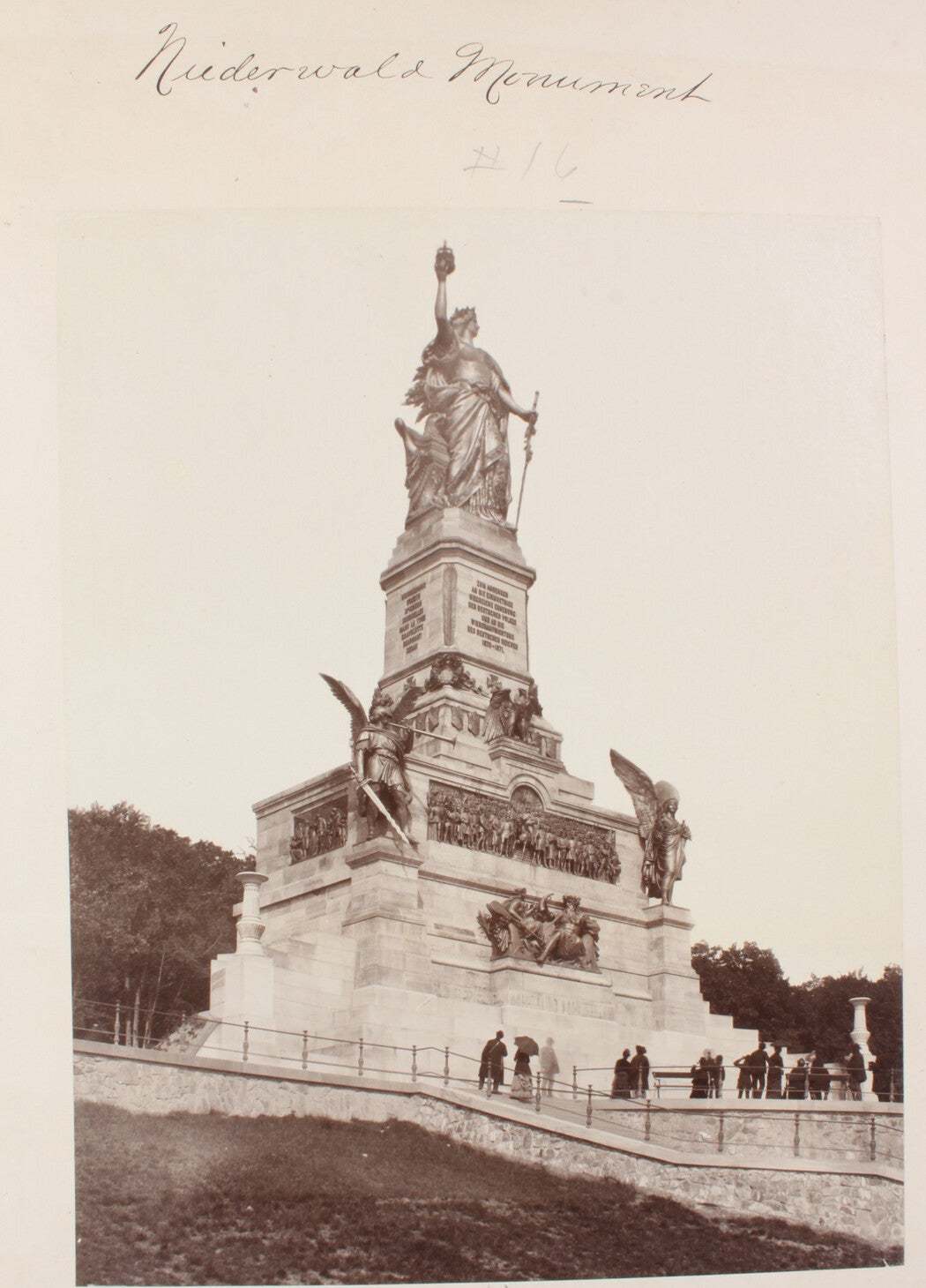 Vintage Niederwald Monument Germany 8x10 Photo Print - Image-Only Wall Art,