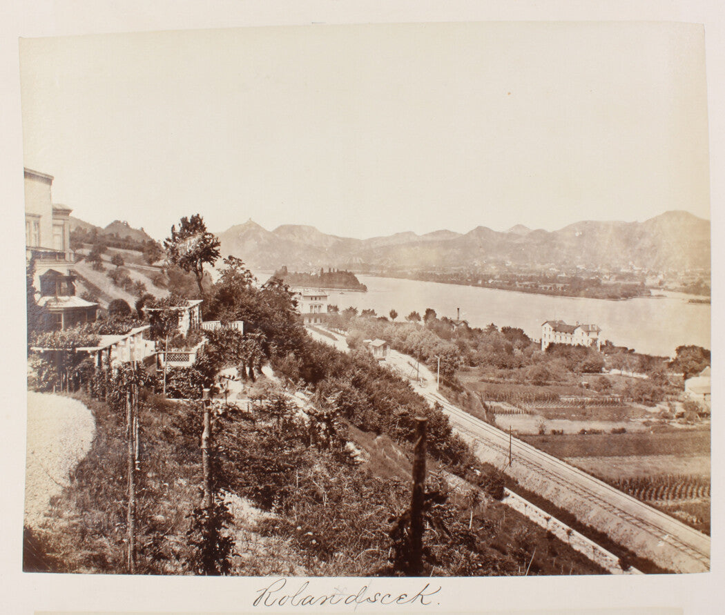 ROLANDSECK, GERMANY. VIEW ON THE RHINE. 8x10 reprint