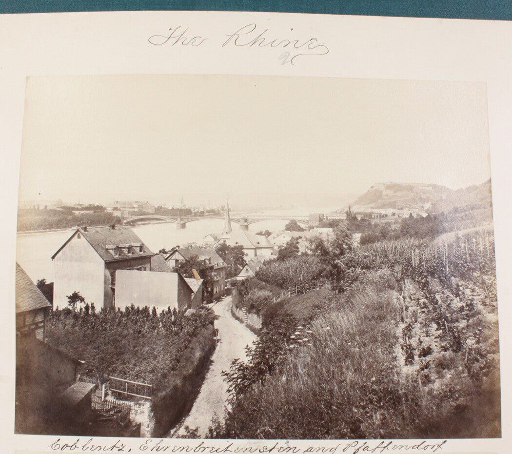 Vintage 8x10 Photo Reprint: Ehrenbreitstein & Pfaffendorf on the Rhine --