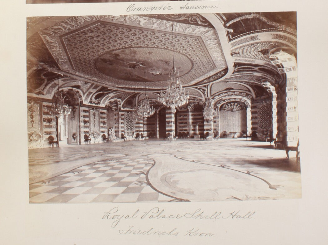 Vintage 8x10 Reprint - Interior Hall Photo, Royal Palace Potsdam, Germany -
