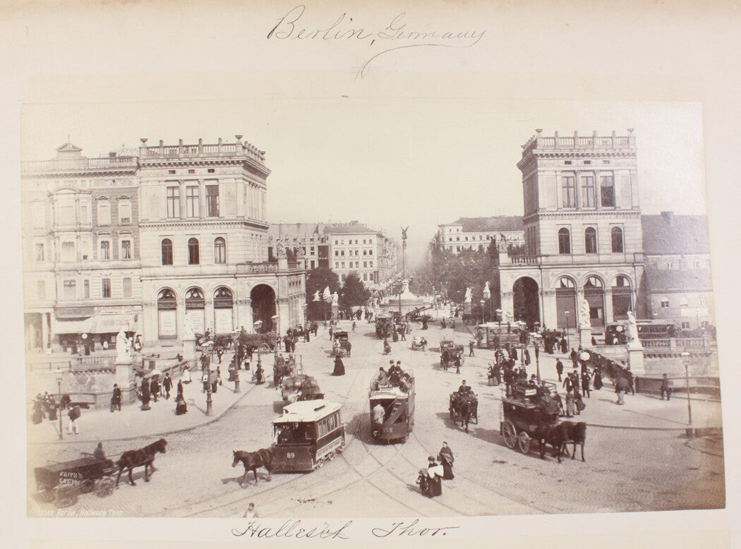 Vintage Berlin Hallesches Tor Street Scene 8x10 Photo Print - Wall Art,