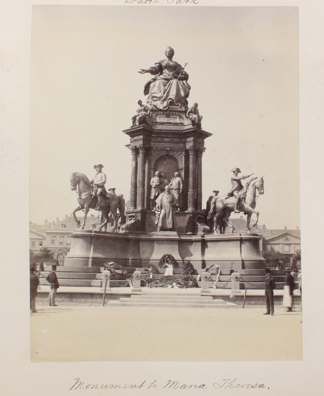 EMPRESS MARIA THERESA MEMORIAL STATUE. VIENNA, AUSTRIA. 8x10 reprint