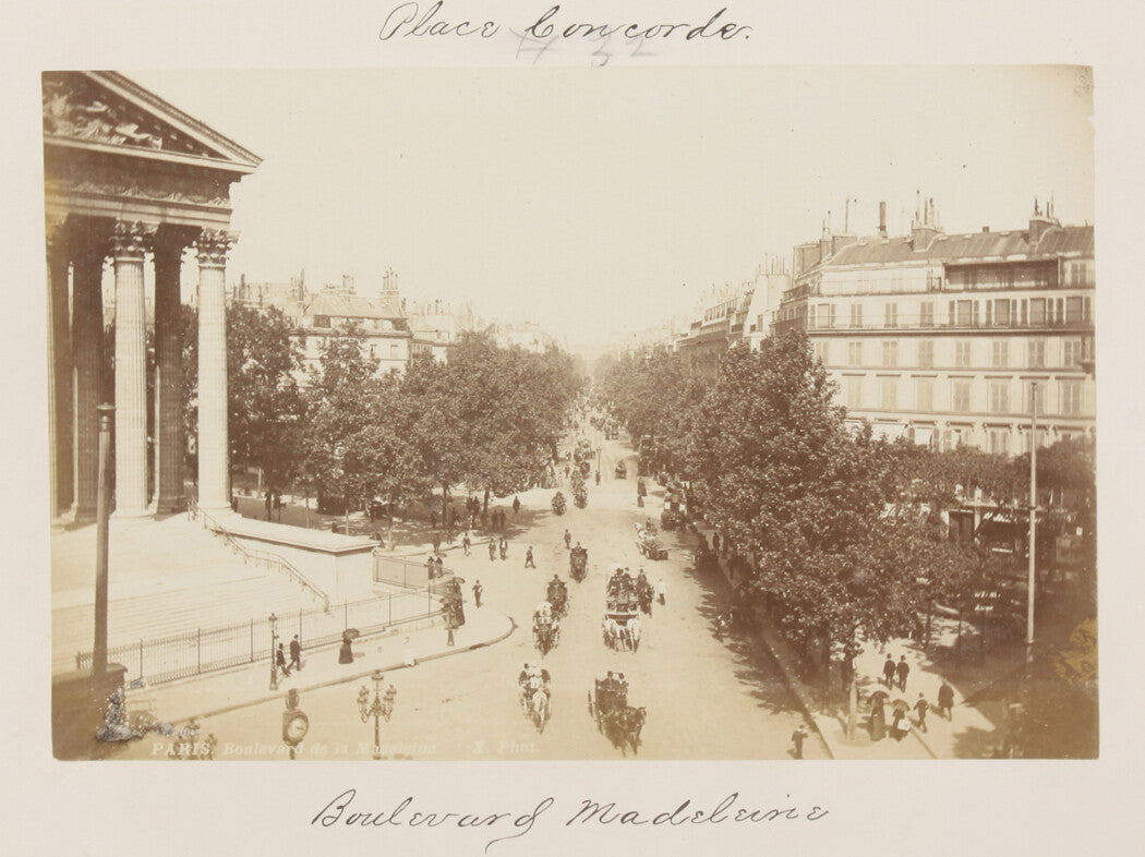 MADELEINE BOULEVARD, PARIS, FRANCE. 8x10 reprint