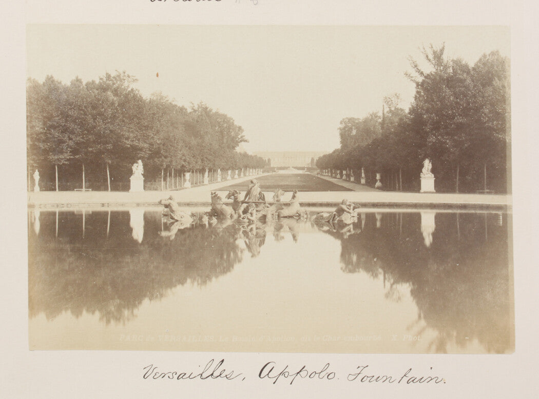 PALACE OF VERSAILLES FOUNTAIN OF APOLLO. PARIS, FRANCE. 8x10 reprint