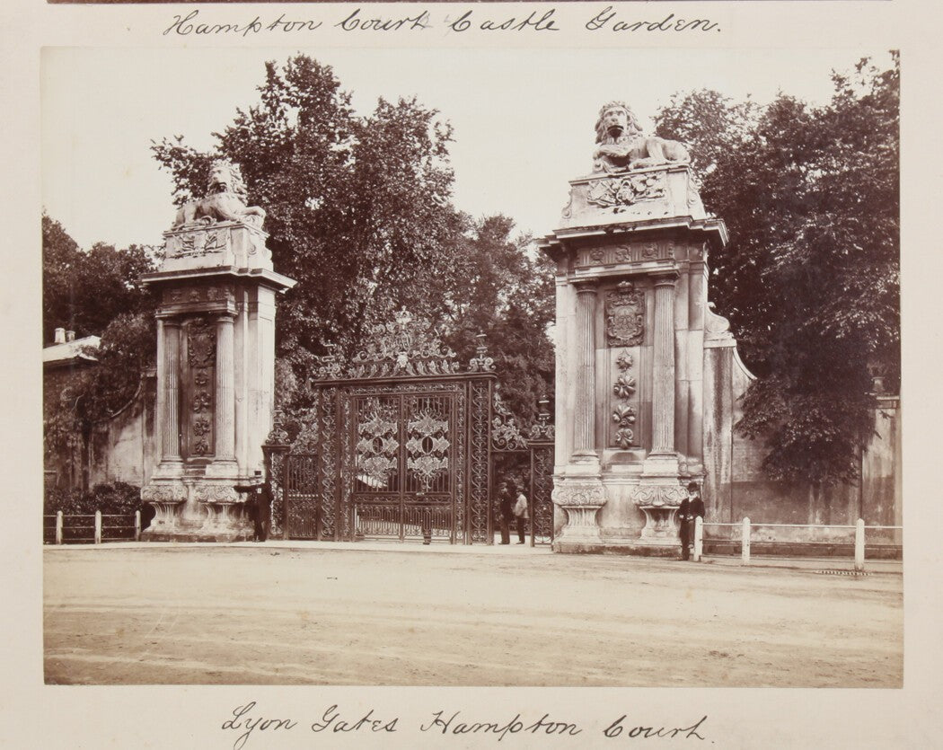 Vintage Lion Gates at Hampton Court, England - 8x10 Image-Only Print, Unframed