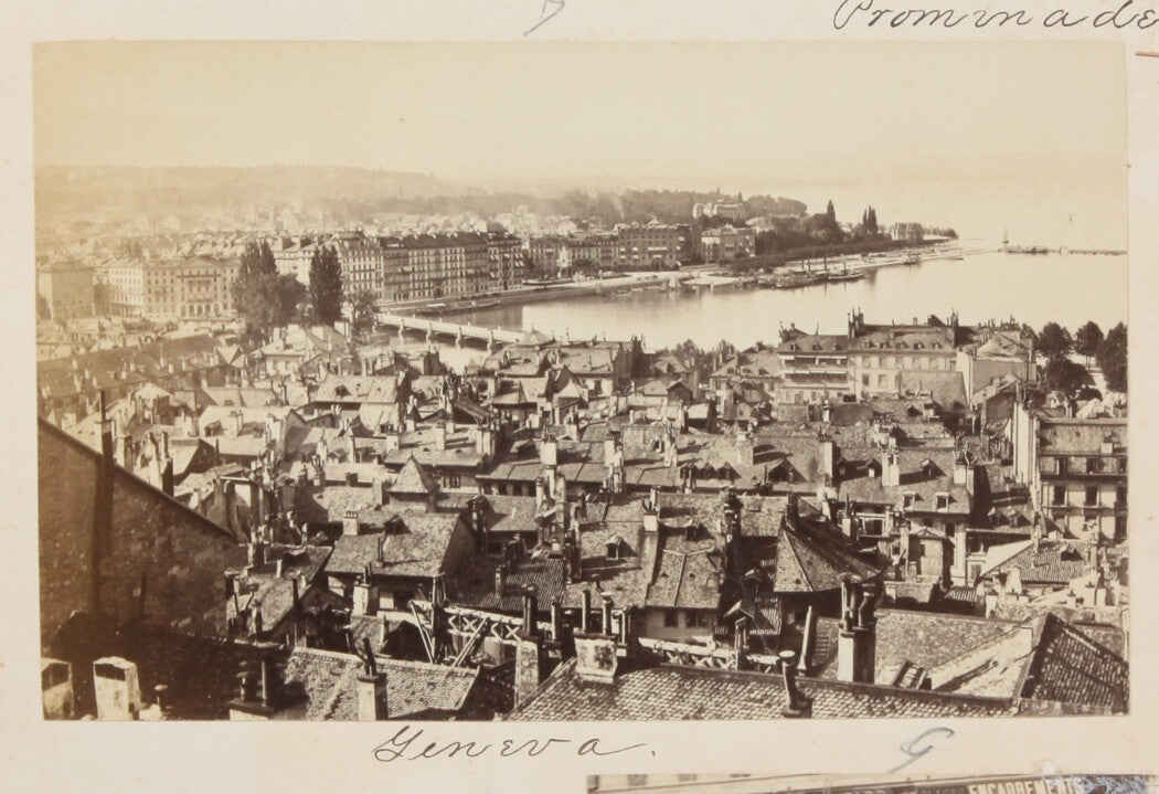 Vintage Geneva, Switzerland 8x10 Photo Print - Cityscape Wall Art, Travel Photo