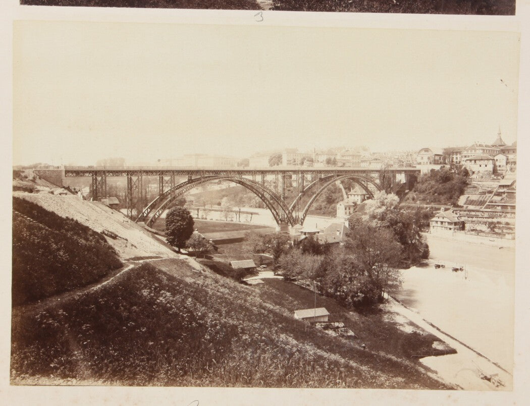 Vintage Bern Bridge Print, Switzerland - 8x10 Unframed Photo Wall Art, European