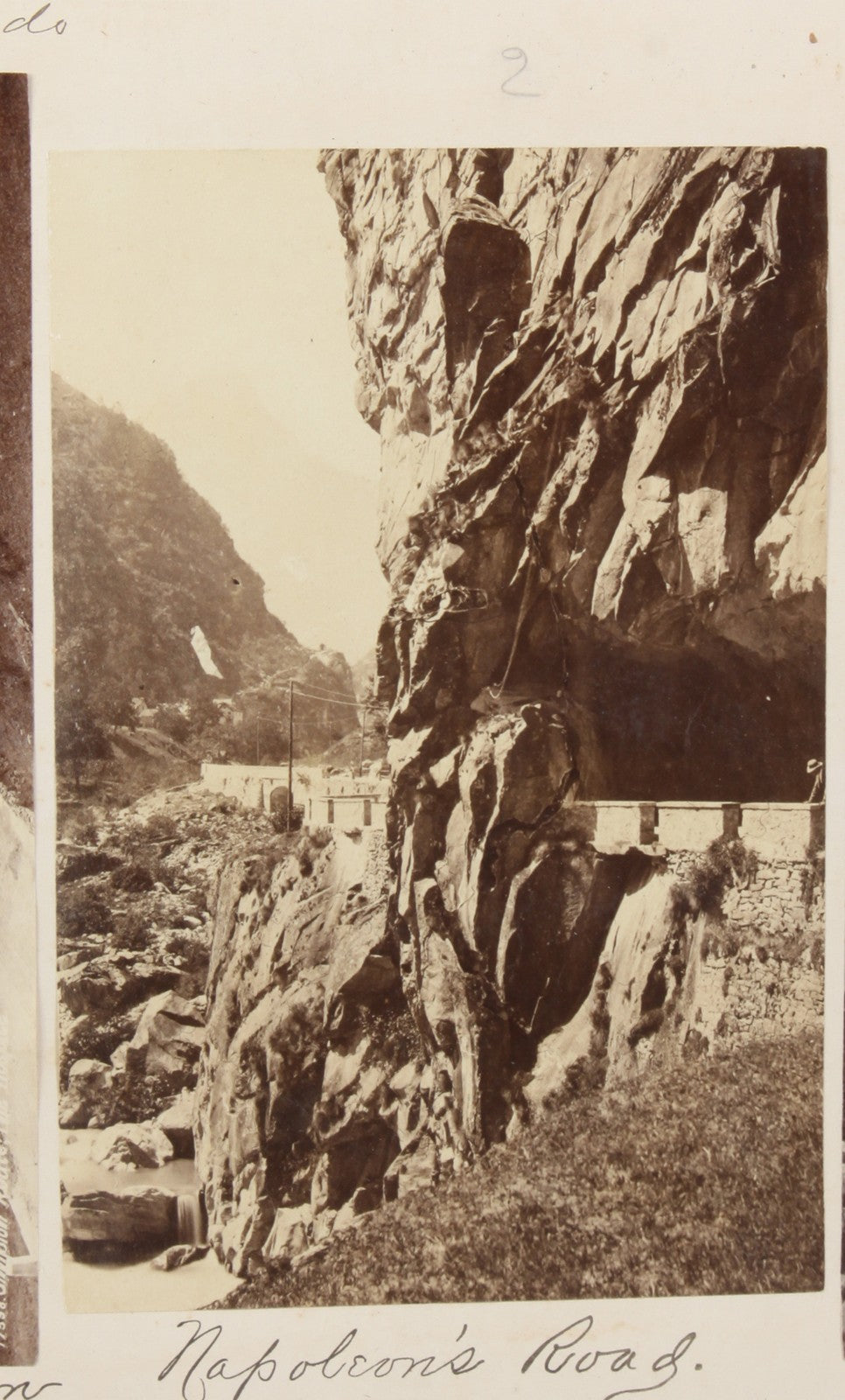 Vintage Napoleon Road, Simplon Pass, Switzerland 8x10 Print, Alpine Travel