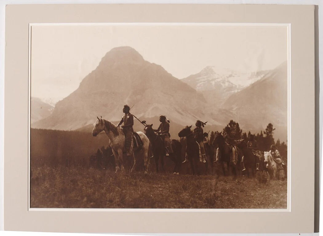 PASS FINDERS, PIEGAN BY ROLAND W. REED. NATIVE AMERICAN PHOTOGRAVURE, RARE