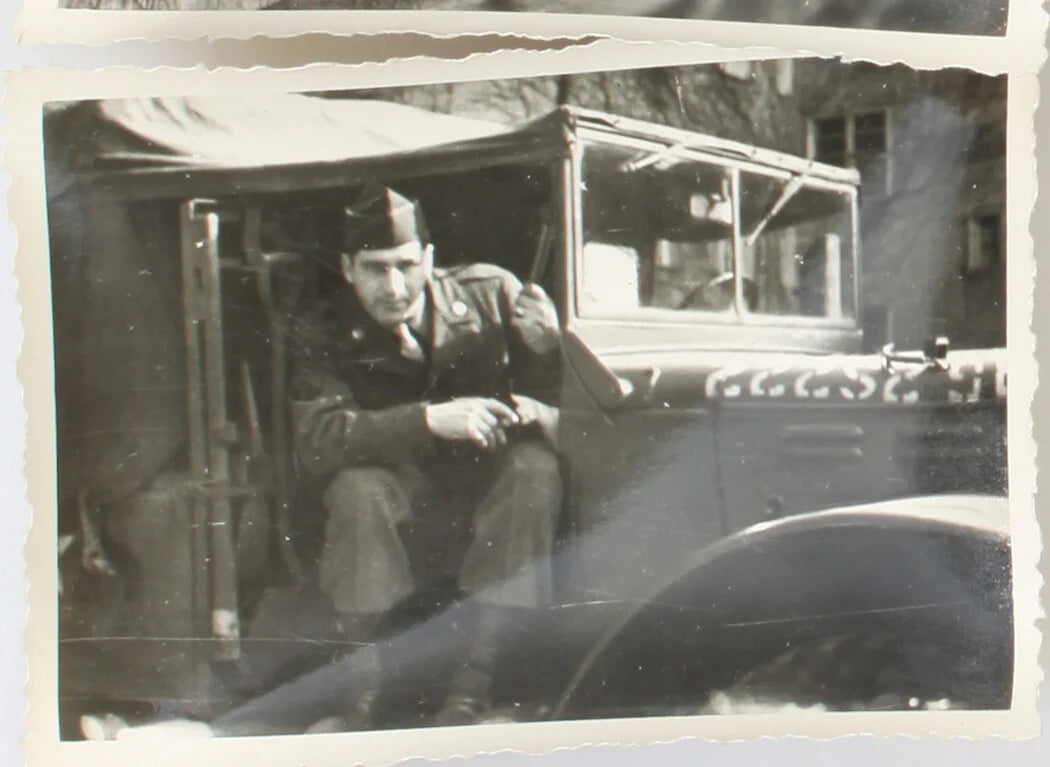 U.S. MILITARY IN EUROPE. COLLECTION OF 40, 2.5 X 3.25 IN. B W PRINTS. 1940-50.