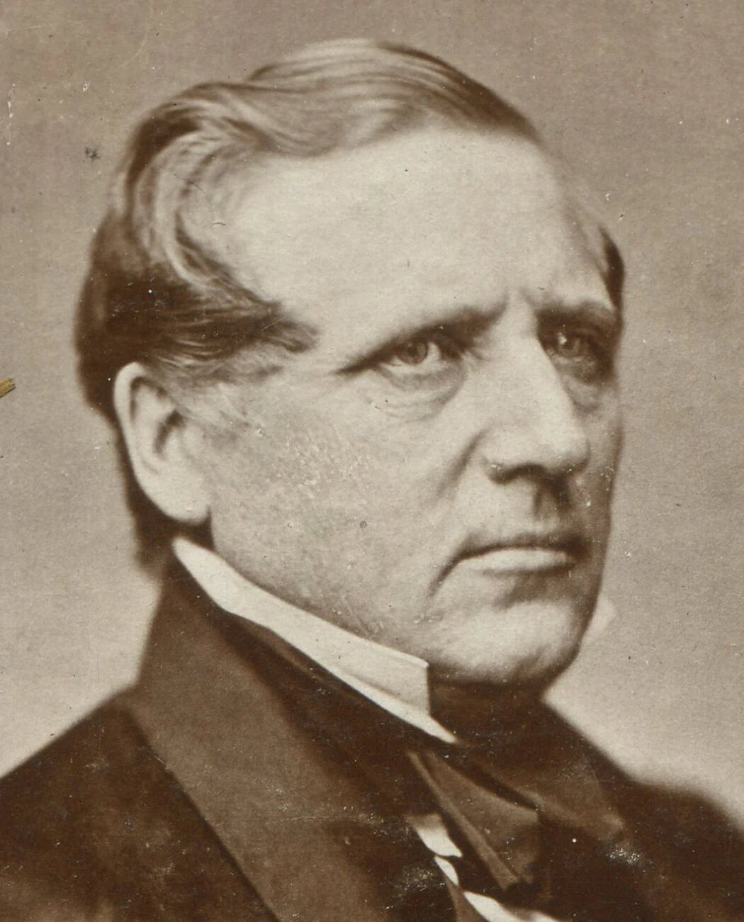 JOHN P. USHER, U.S. SEC. OF INTERIOR 1863-65. UNMOUNTED ALBUMEN. 5.5X3.75 INCHES
