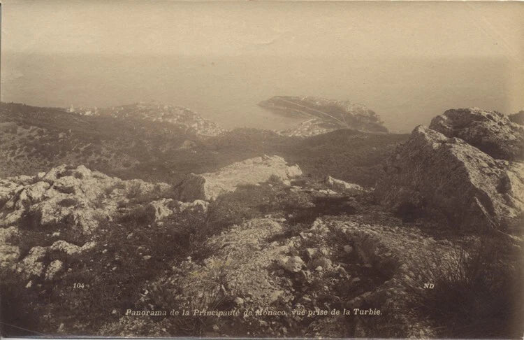 ALBUMEN PARORAMA OF MONACO FROM LA TURBIE