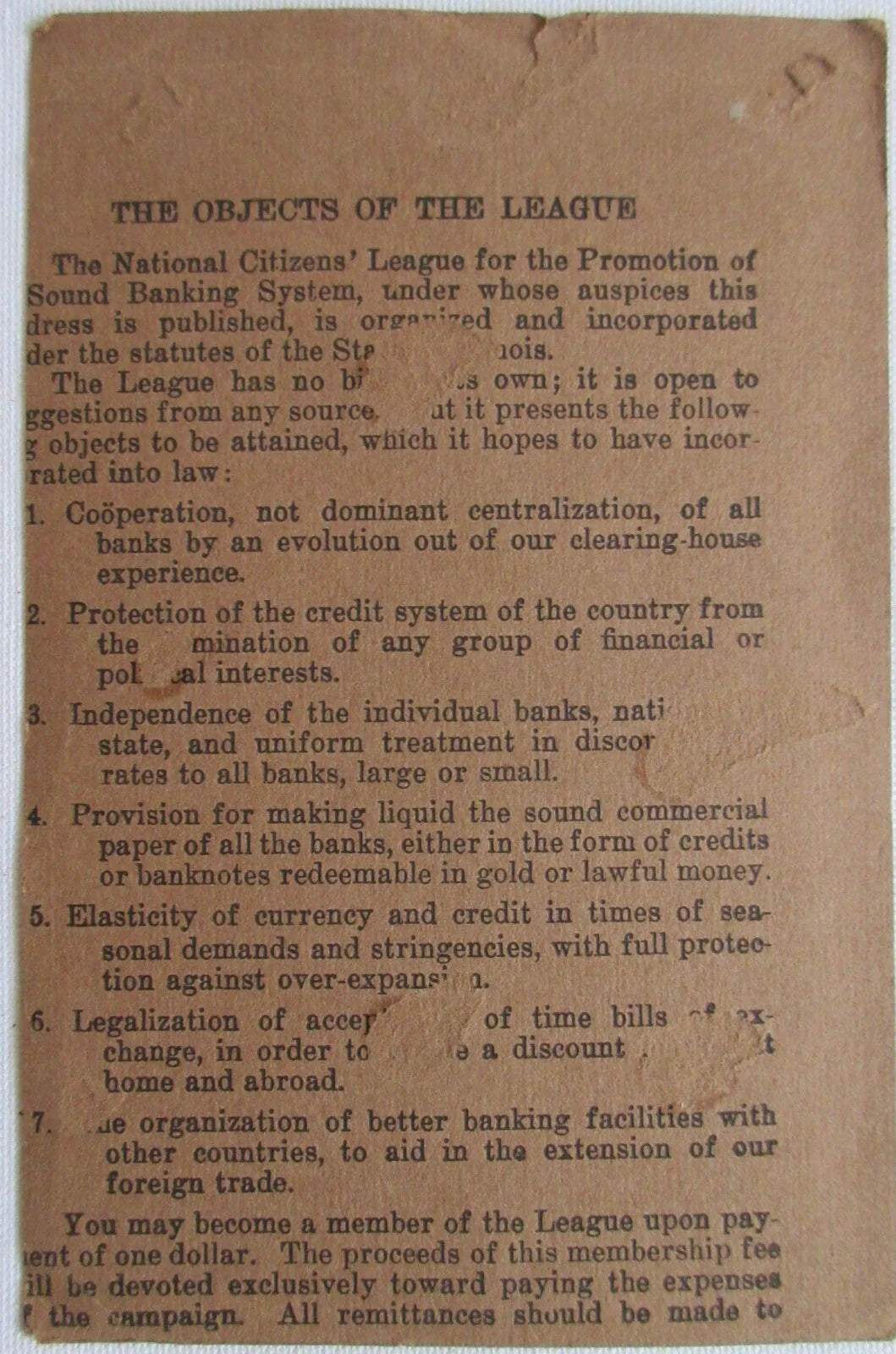 SUPREME COURT JUSTICE HOLMES, ALBUMEN 5.25X3.5 ON 7X4.5 PAGE.