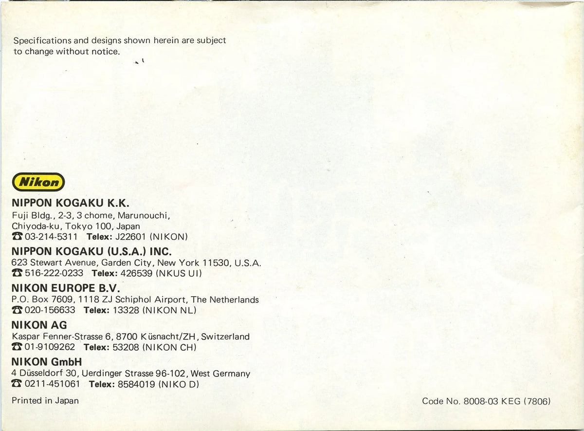 Vintage Nikon Photography Guide The Nikon Way to Photography