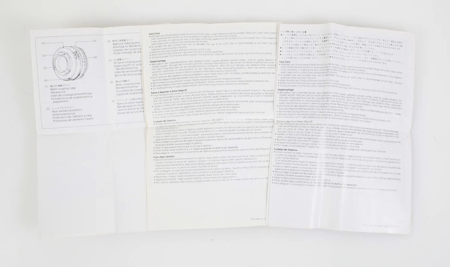 Set of 3 Vintage Nikon Lens Manuals Nikkor 28mm, 50mm, and 105mm