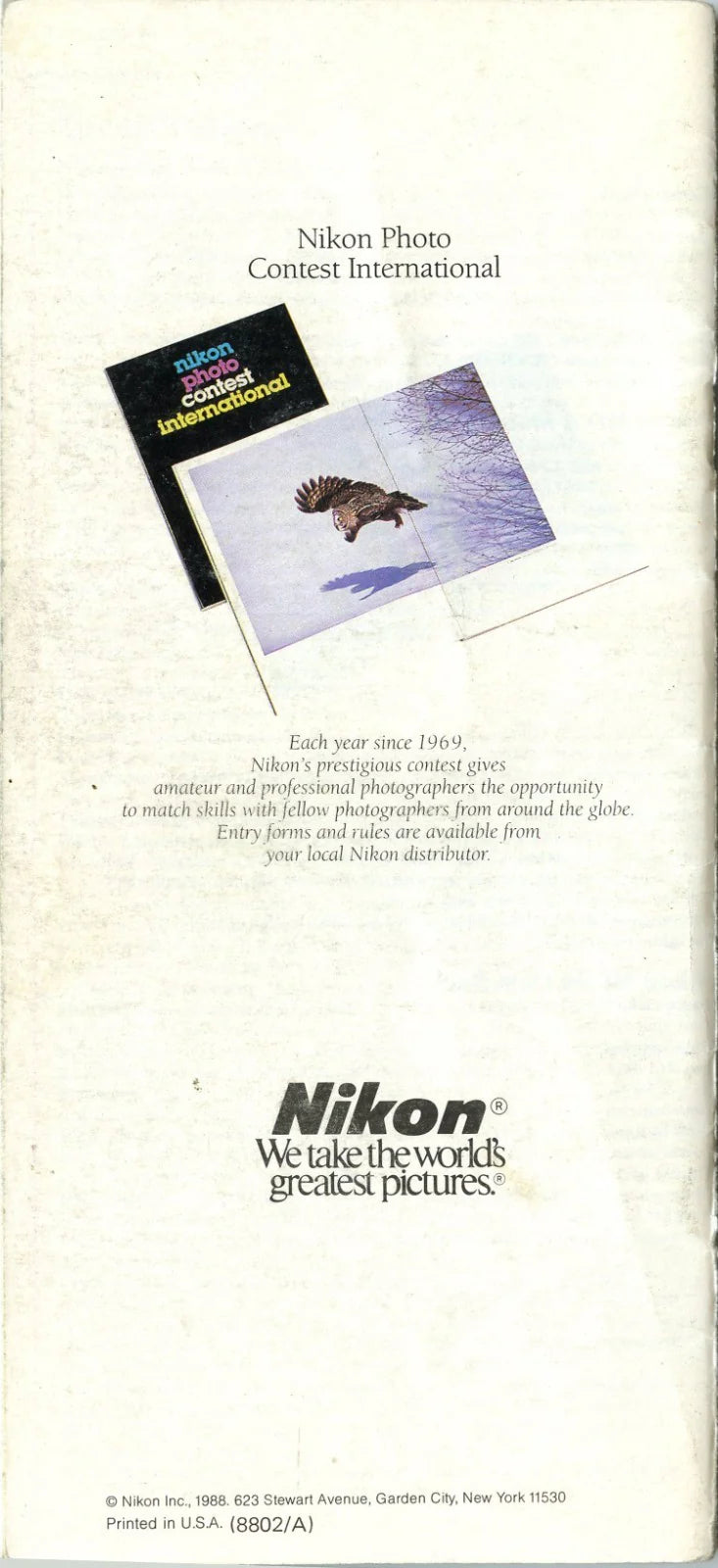 Vintage Nikon Promo Booklet F3 Series