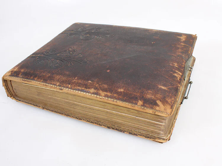 CABINET CARD PHOTO ALBUM OF NEW YORK, PA, NEW JERSEY 74 CABINET CARDS