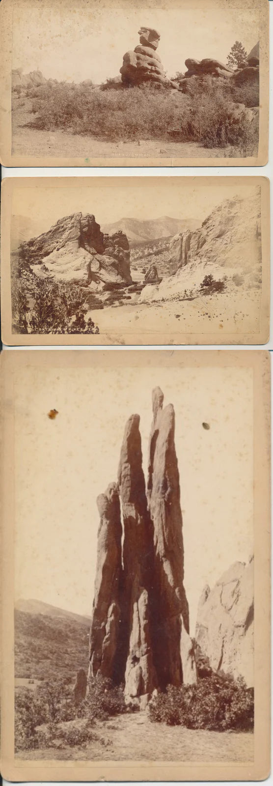 PHOTOS OF PIKES PEAK, DUTCHMAN, AND PILLARS - COLORADO