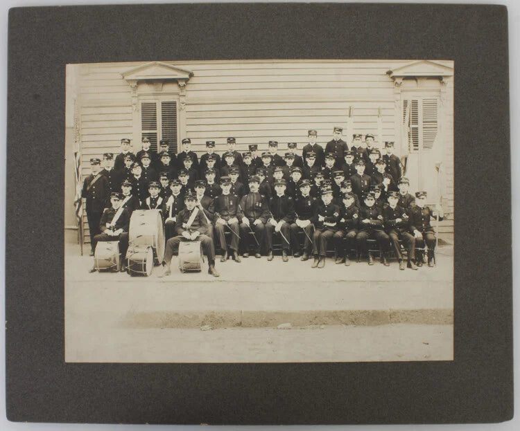 7X9 PHOTO OF IRVING SQUARE BOYS BAND IN UNIFORM