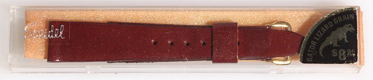 GATOR LIZARD GRAIN PATTERN BY SPEIDEL THICK WATCH STRAP