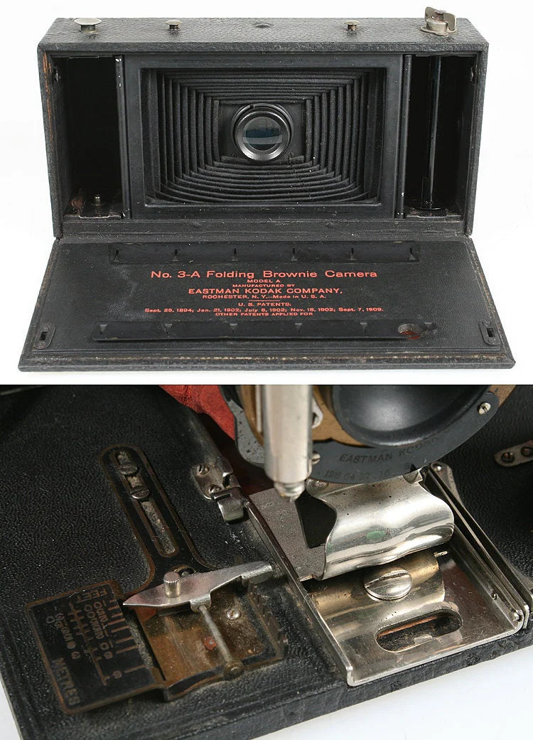 Kodak Bellows Brownie Model A No. 3 Antique Film Camera