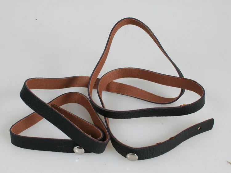 VINTAGE LEATHER BLACK THIN STRAP 1950S