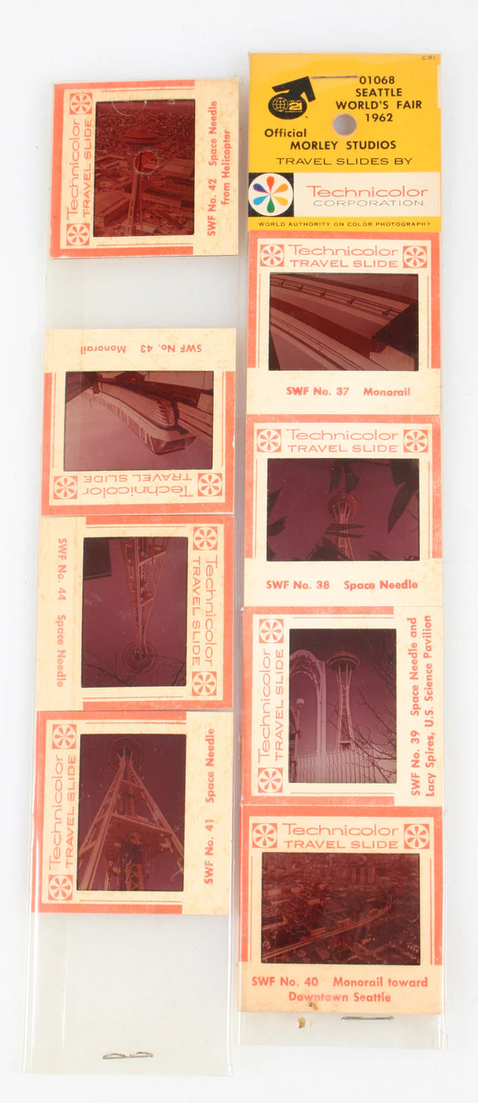 SEATTLE WORLD FAIR 1962 SLIDE COLLECTION SET OF 8