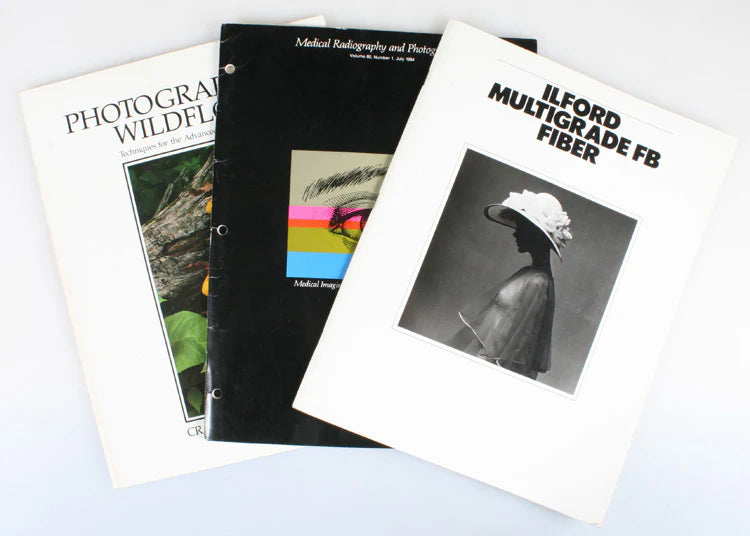 WILDFLOWERS, RADIOGRAPHY, AND ILFORD PAPER BOOK LOT