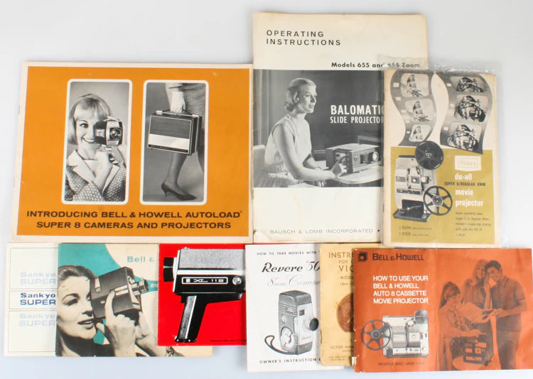 MOVIE CAMERA MANUAL LARGE LOT
