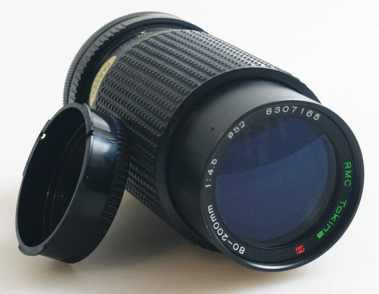 Vintage Canon FD 80-200mm f/4.5 Zoom Lens - Tokina-built Telephoto with Rear Cap