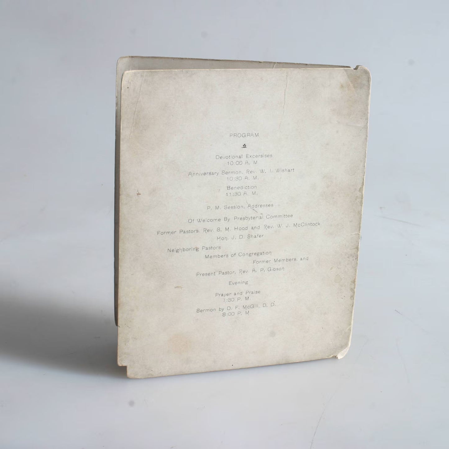 Vintage Antique 1902 Invitation//Presbyterian Church//100 Year