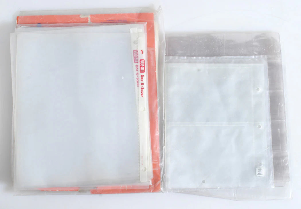 ASSORTED PHOTOGRAPHIC SLEEVES AND SLIDE PAGES LARGE LOT