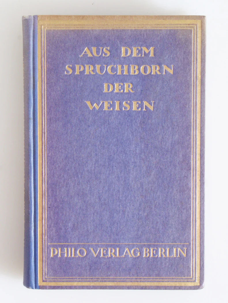 AUS DEM SPRUCHBORN DER WEISEN HARDCOVER