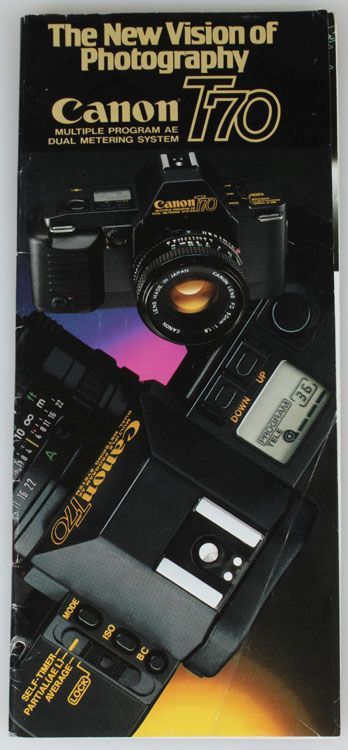 CANON T70 PAMPHLET
