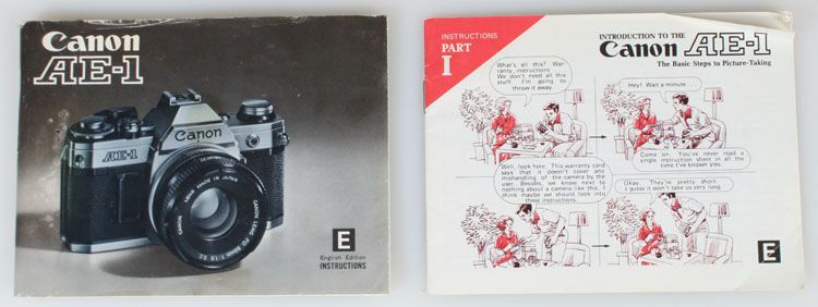 CANON AE-1 LITERATURE LOT OF 2